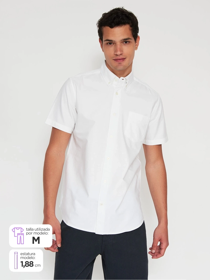 CAMISA HOMBRE KENNETH STEVENS ALGODÓN MANGA CORTA - 1