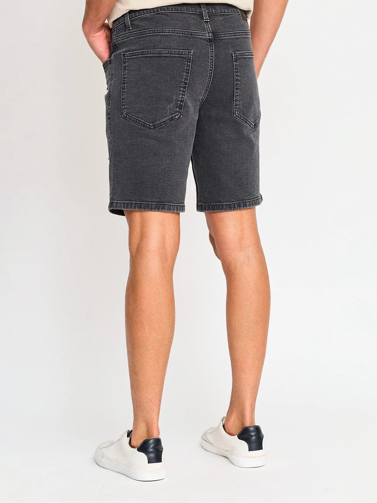 BERMUDA HOMBRE INDEX SLIM ALGODÓN ROTURAS - 2