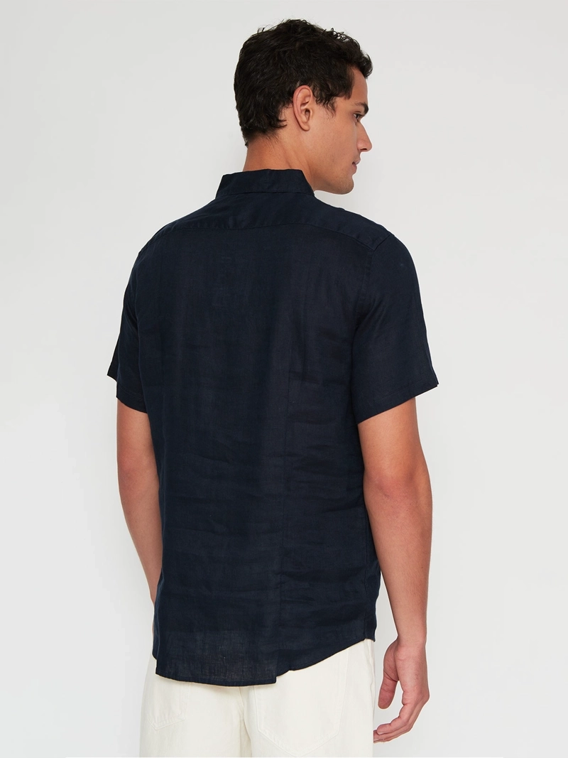 CAMISA HOMBRE CACHAREL LINO MANGA CORTA