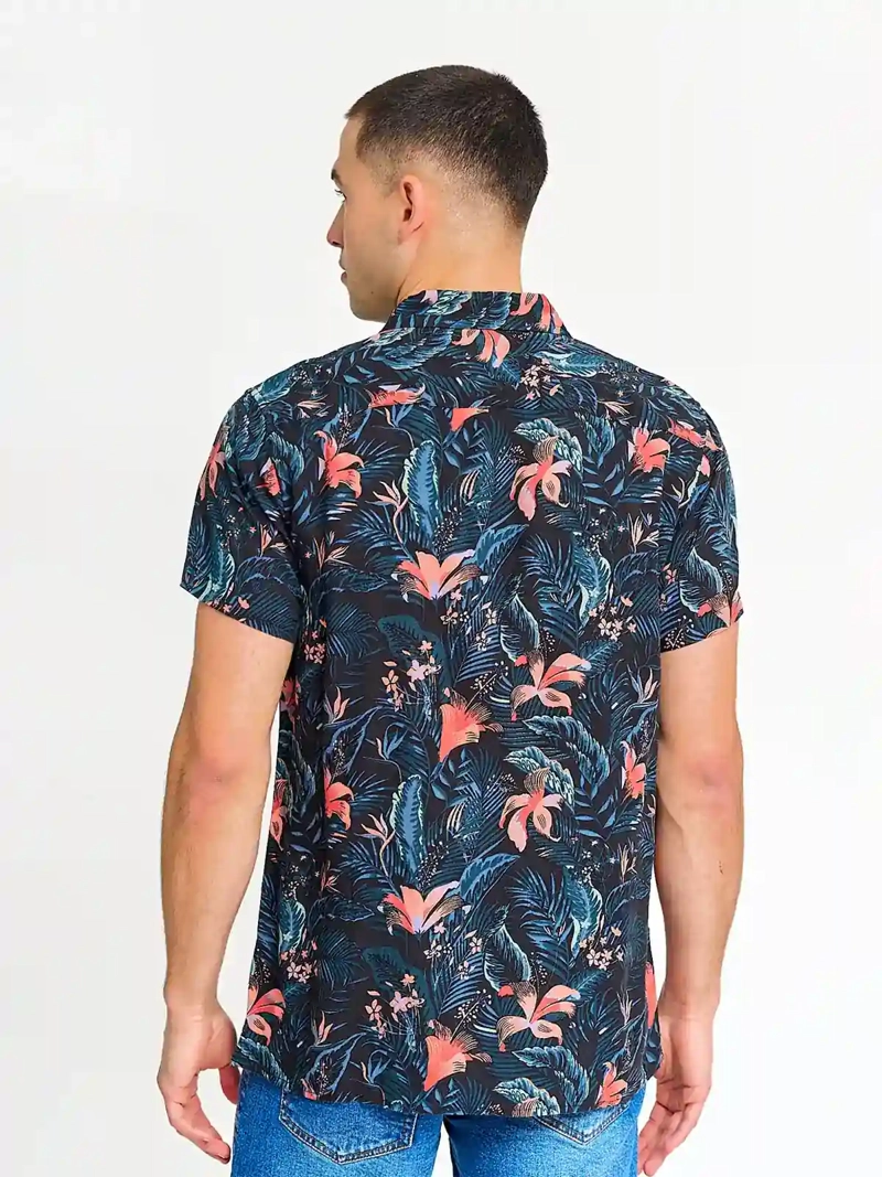 CAMISA HOMBRE ROBERT LEWIS MANGA CORTA ESTAMPADA - 2