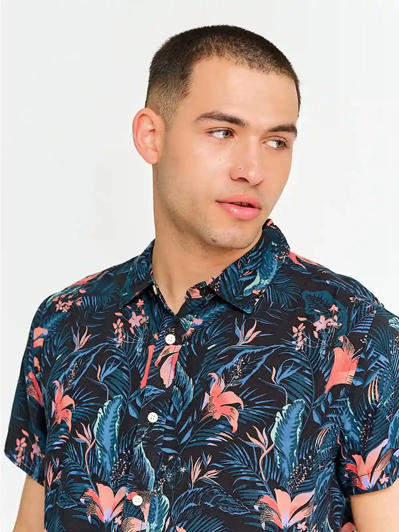 CAMISA HOMBRE ROBERT LEWIS MANGA CORTA ESTAMPADA - 3