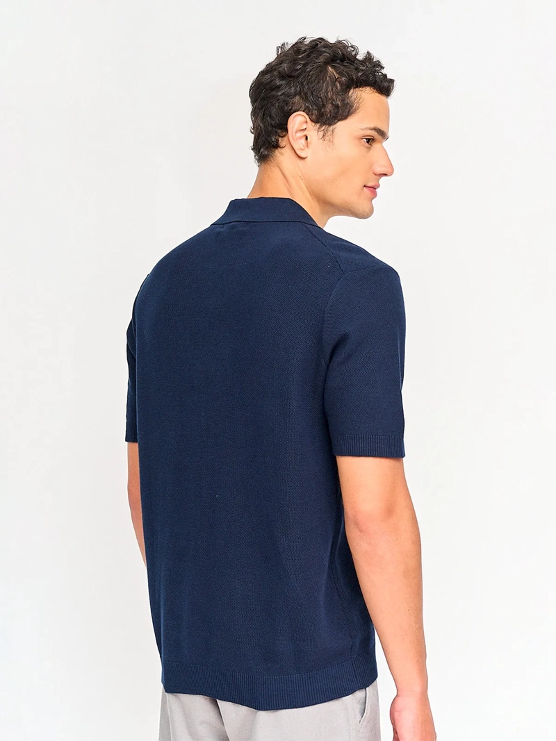 POLERA HOMBRE REGATTA ALGODÓN MANGA CORTA TEJIDA - 2