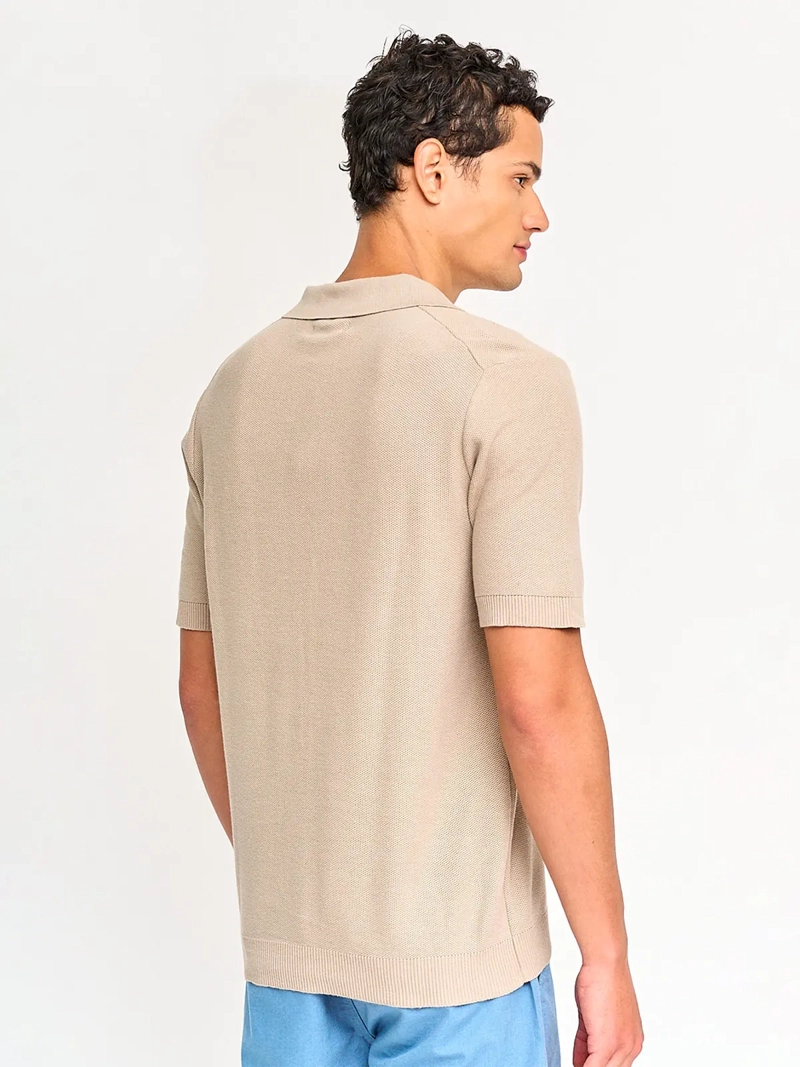 POLERA HOMBRE REGATTA ALGODÓN MANGA CORTA TEJIDA - 2