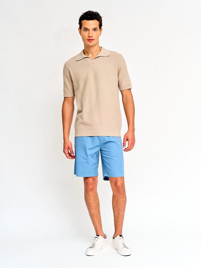 POLERA HOMBRE REGATTA ALGODÓN MANGA CORTA TEJIDA - 4