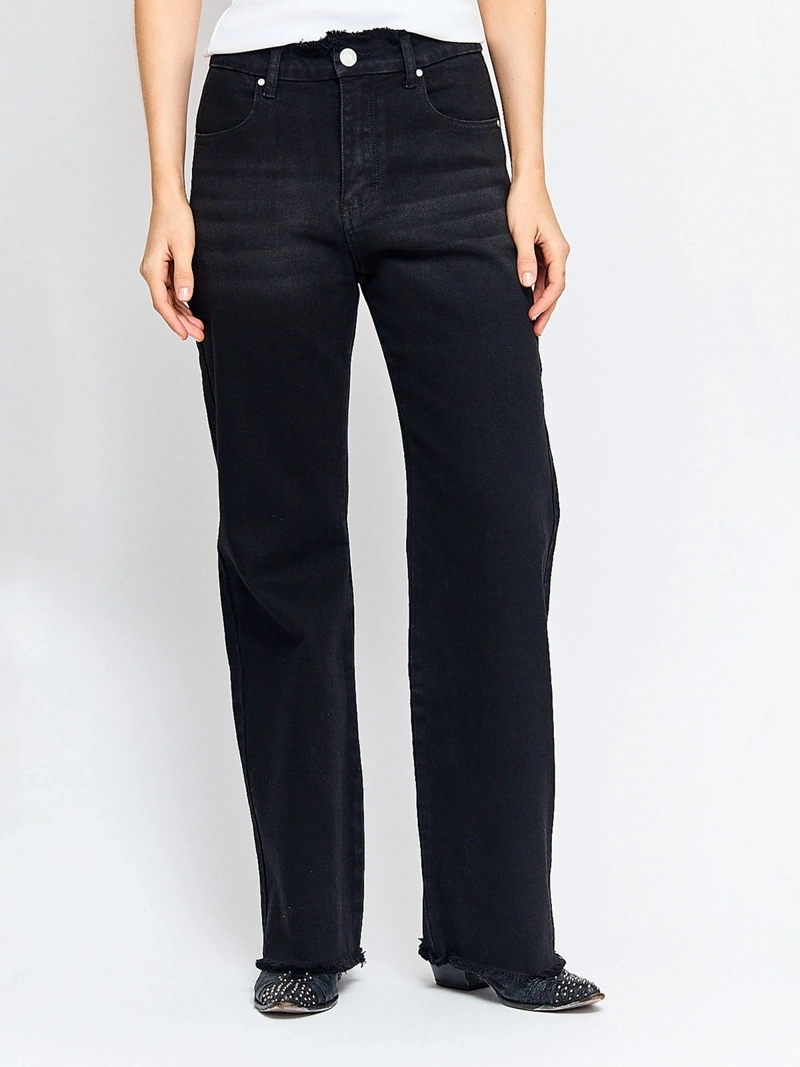 JEANS MUJER BARBADOS ALGODÓN DESFLECADO - 2