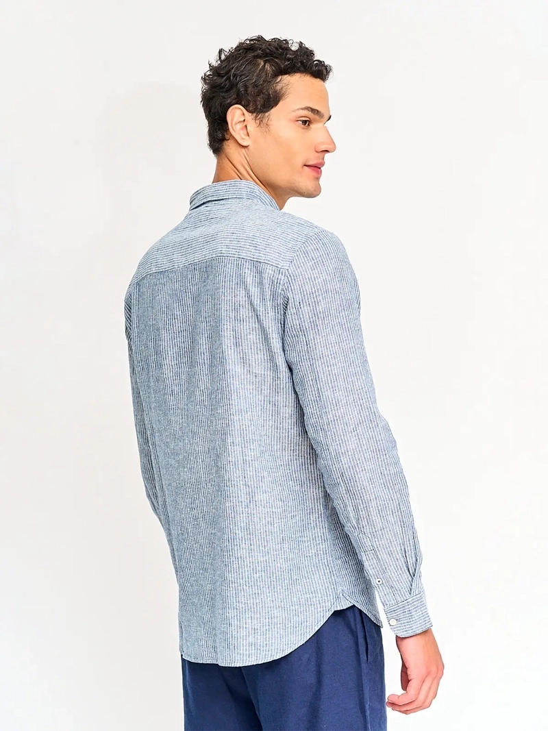 CAMISA HOMBRE MARQUIS ALGODÓN MANGA LARGA LÍNEAS - 2