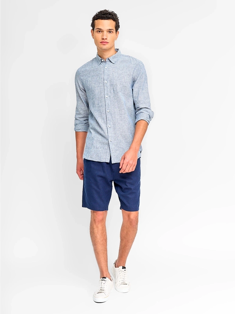 CAMISA HOMBRE MARQUIS ALGODÓN MANGA LARGA LÍNEAS - 4