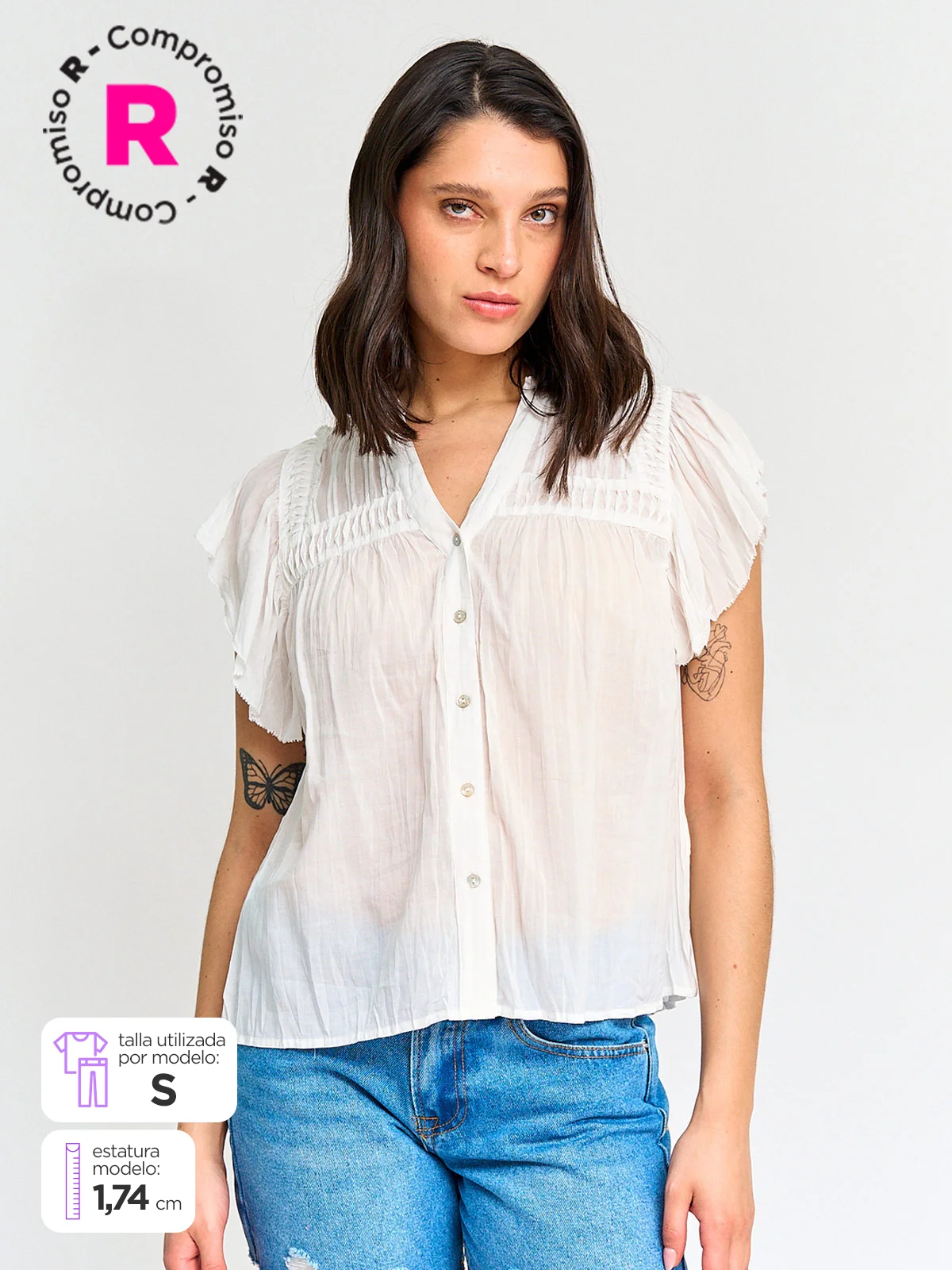 BLUSA MUJER PEPE JEANS ALGODÓN  - 1