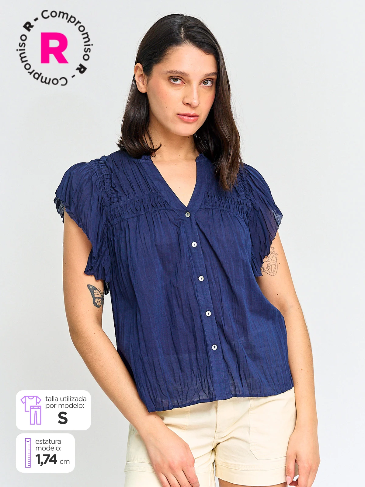 BLUSA MUJER PEPE JEANS ALGODÓN  - 1