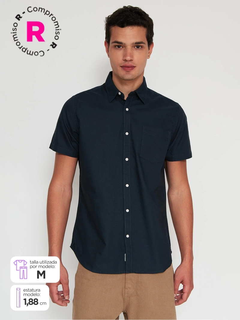 CAMISA HOMBRE REGATTA ALGODÓN MANGA CORTA - 1