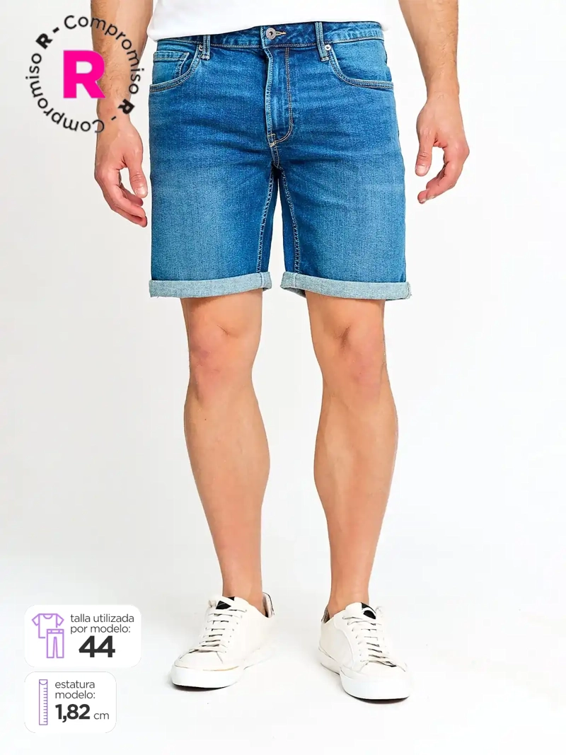 BERMUDA HOMBRE PEPE JEANS SLIM ALGODÓN  - 1