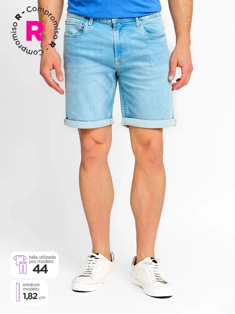BERMUDA HOMBRE PEPE JEANS SLIM ALGODÓN  - 1
