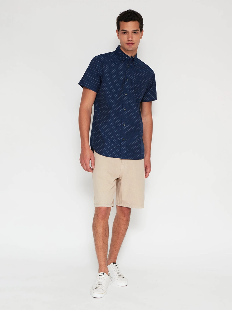 CAMISA HOMBRE KENNETH STEVENS ALGODÓN MANGA CORTA POPLIN - 4