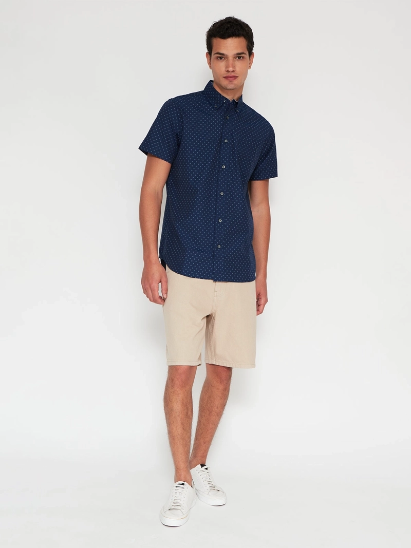 CAMISA HOMBRE KENNETH STEVENS ALGODÓN MANGA CORTA POPLIN - 4