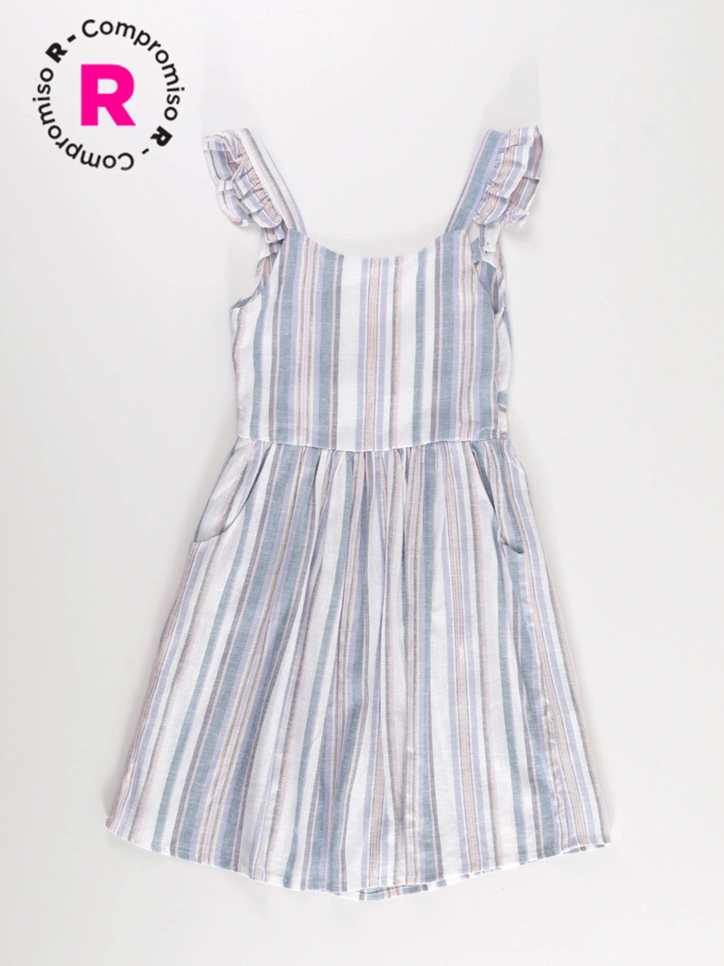 VESTIDO NIÑA HARVEST RAYADO - 1