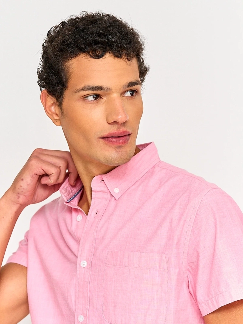 CAMISA HOMBRE ROBERT LEWIS ALGODÓN MANGA CORTA - 3