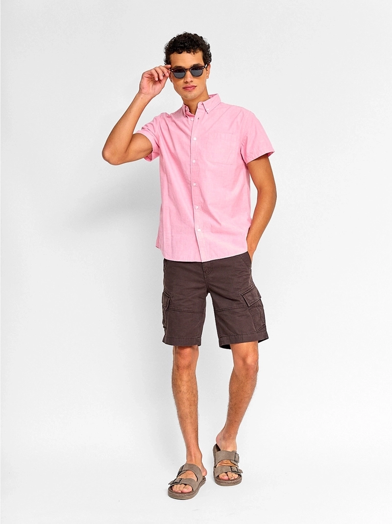 CAMISA HOMBRE ROBERT LEWIS ALGODÓN MANGA CORTA - 4