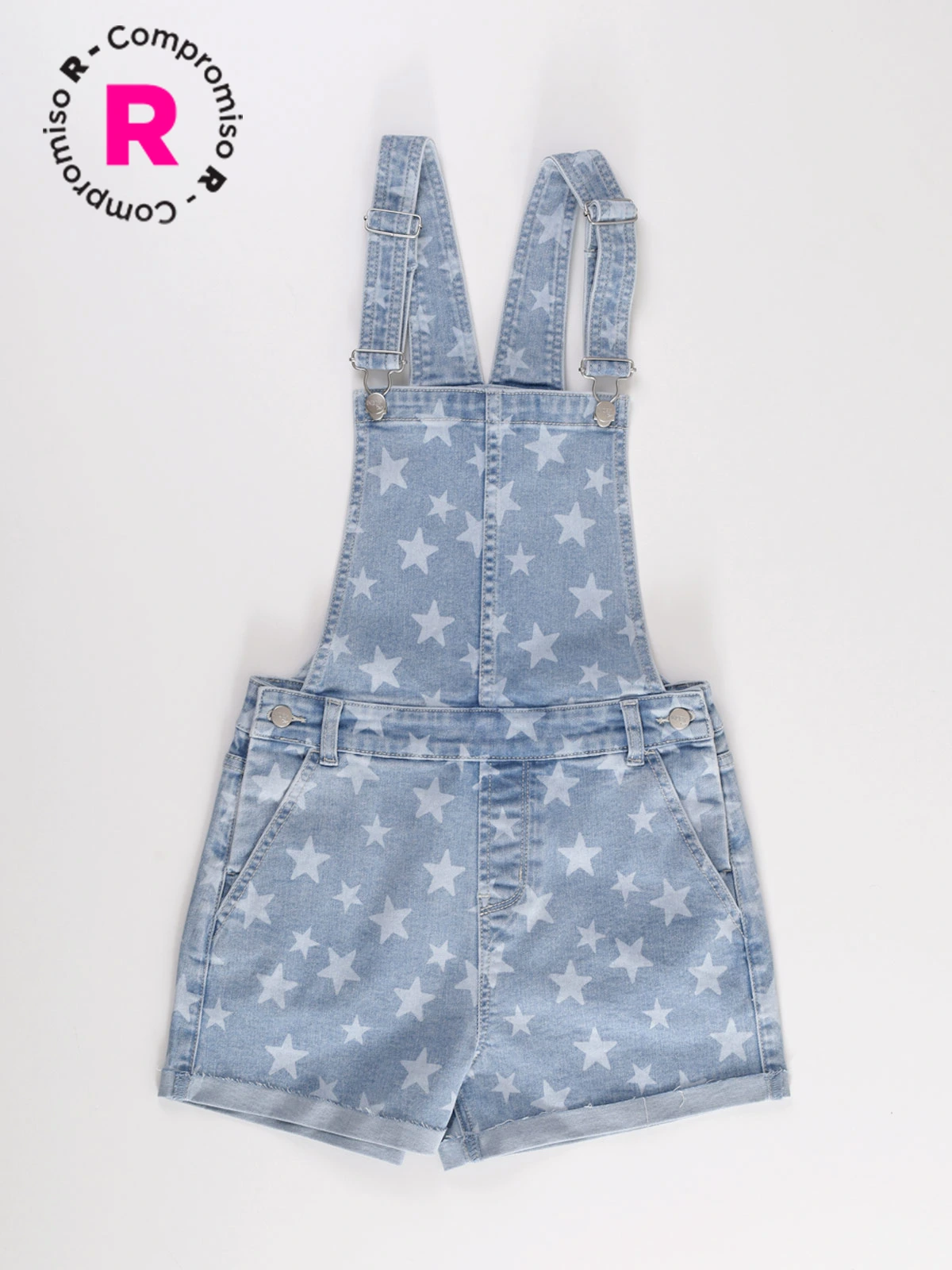 JARDINERA NIÑA INDEX DENIM PRINT - 1