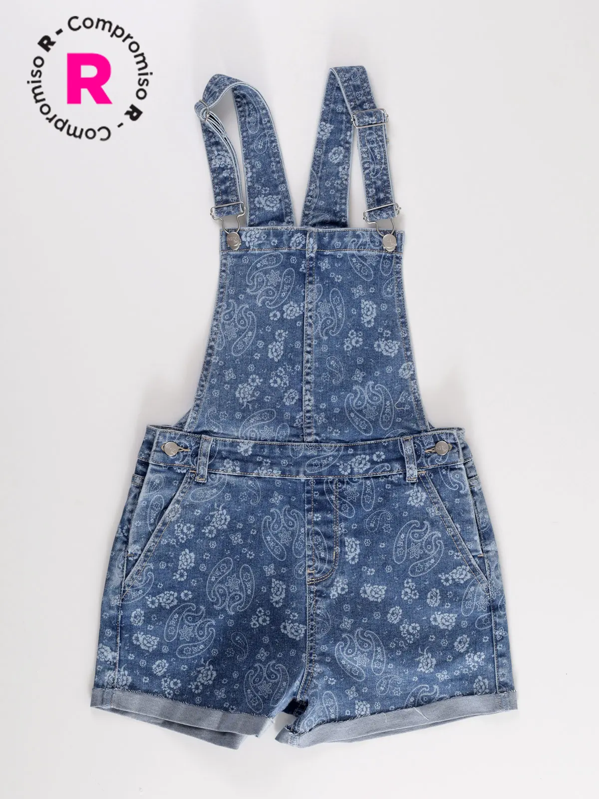 JARDINERA NIÑA INDEX DENIM PRINT - 1