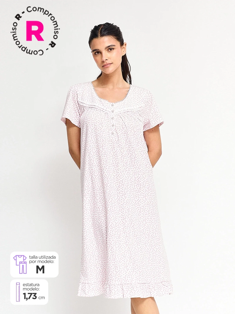 CAMISÓN MUJER AZIZ ALGODÓN - 1