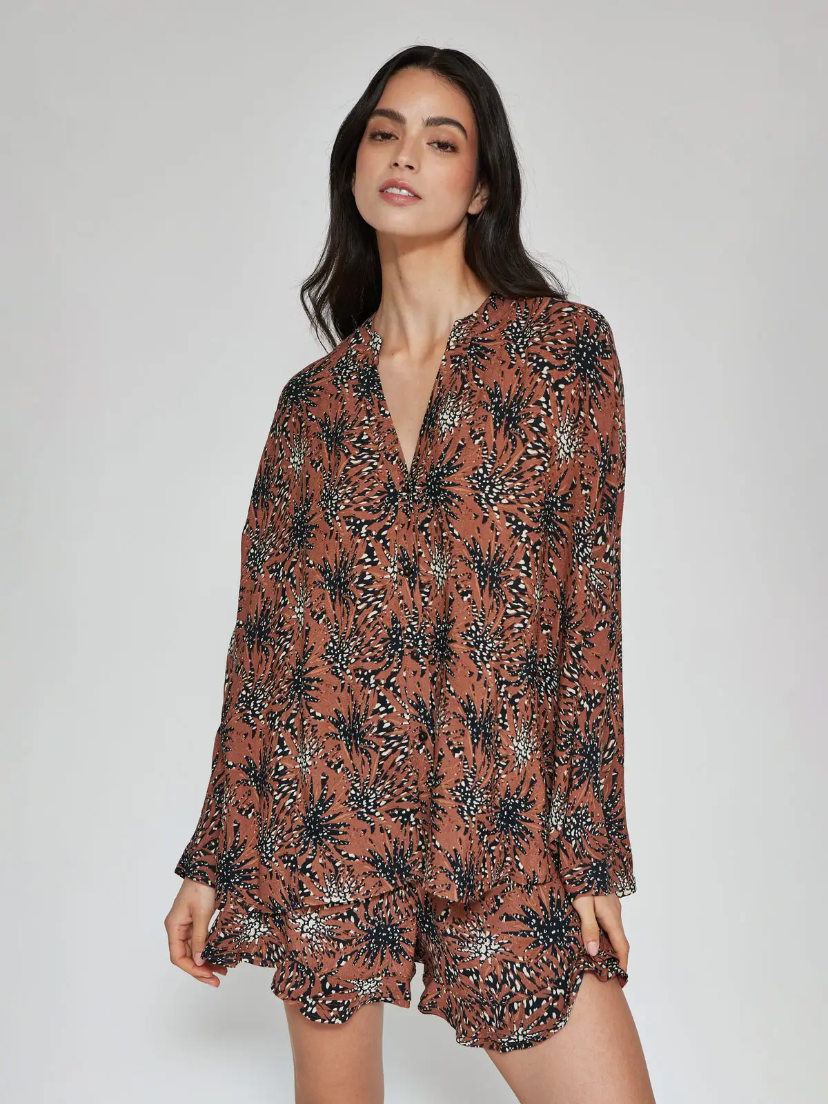 BLUSA MUJER BARBADOS CUELLO MAO MANGA 3/4 - 2