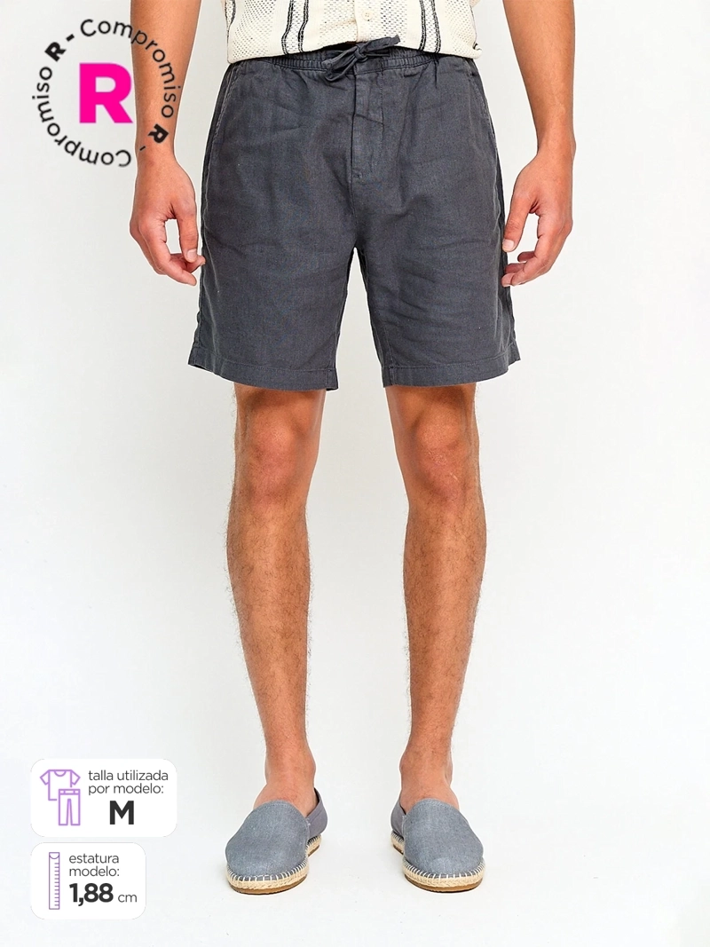 BERMUDA HOMBRE PEPE JEANS LINO RELAXED - 1