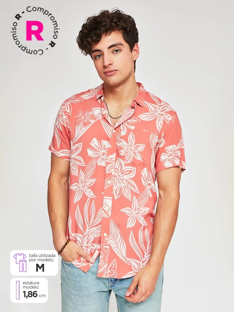 CAMISA HOMBRE CLOUDBREAK MANGA CORTA PRINT - 1
