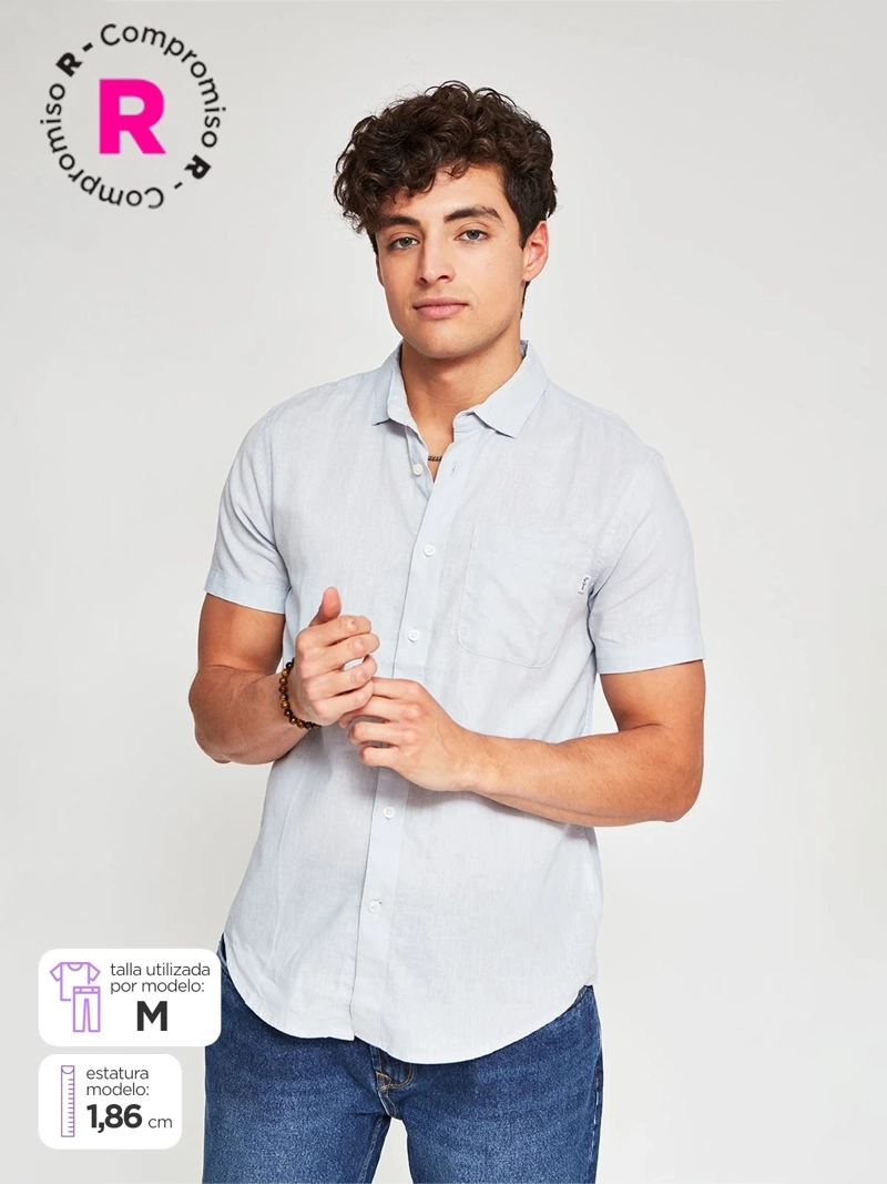 CAMISA HOMBRE PEPE JEANS ALGODÓN MANGA CORTA - 1
