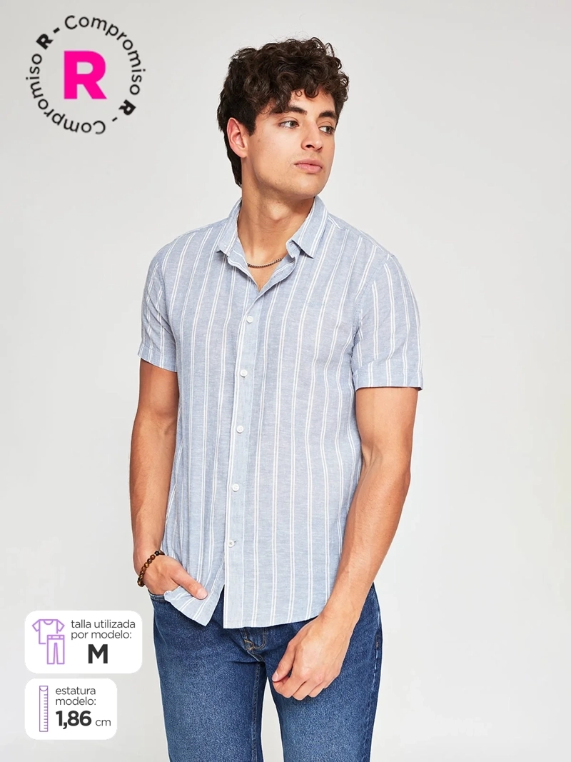 CAMISA HOMBRE PEPE JEANS ALGODÓN MANGA CORTA - 1
