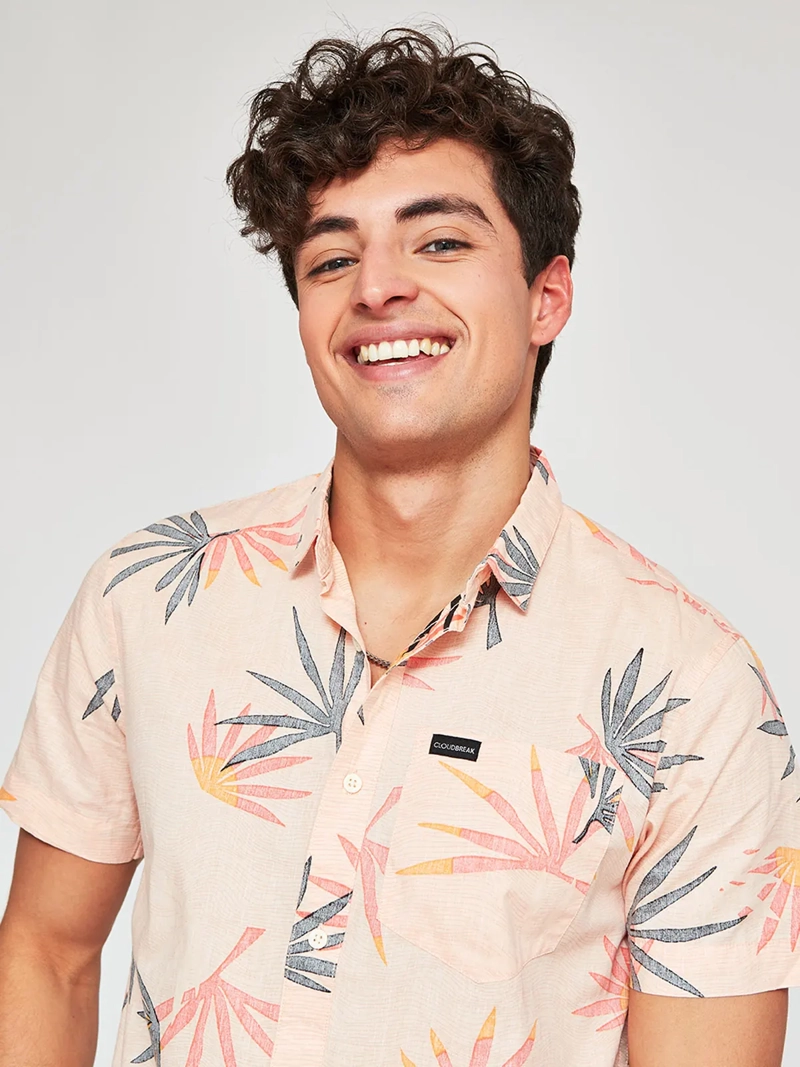 CAMISA HOMBRE CLOUDBREAK ALGODÓN MANGA CORTA POPELINA PRINT - 3