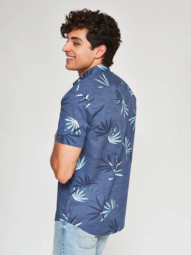 CAMISA HOMBRE CLOUDBREAK ALGODÓN MANGA CORTA POPELINA PRINT - 2