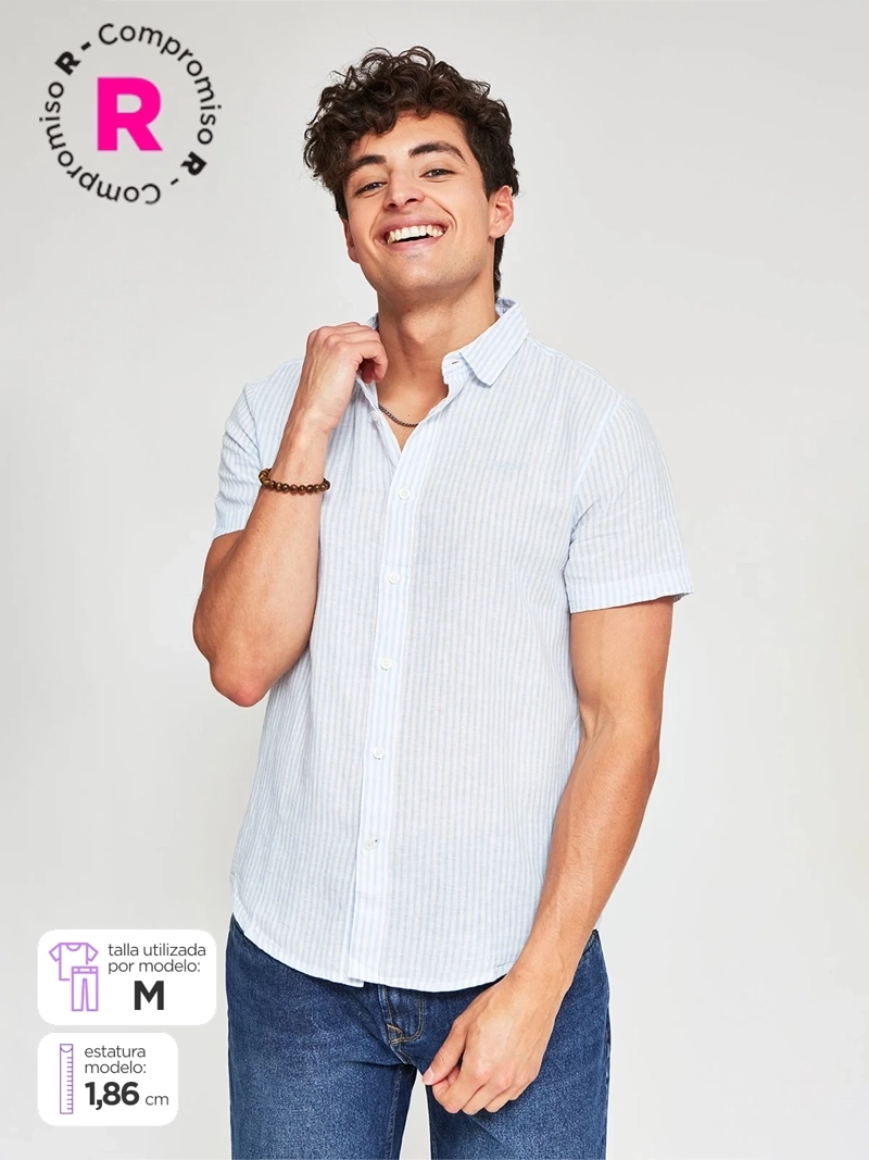 CAMISA HOMBRE PEPE JEANS ALGODÓN MANGA CORTA - 1