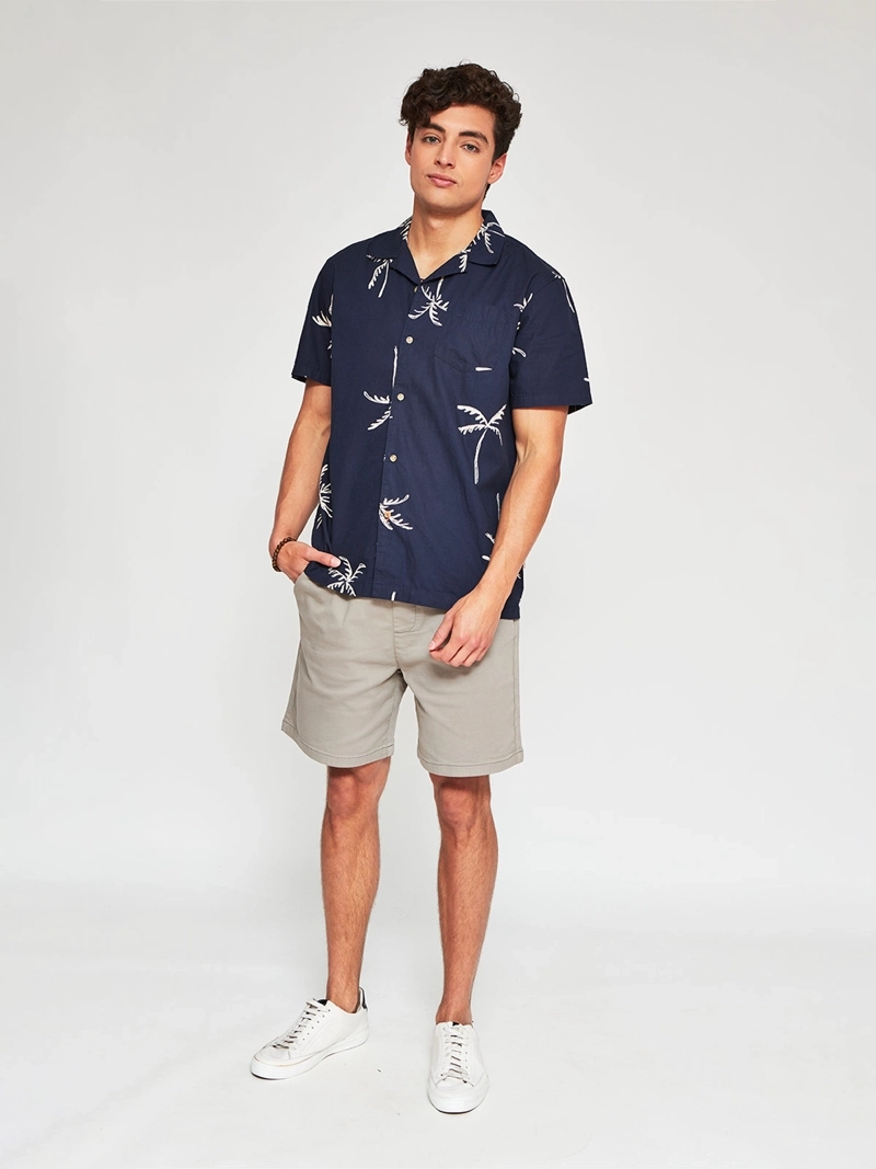 CAMISA HOMBRE ROBERT LEWIS ALGODÓN MANGA CORTA ESTAMPADA - 4