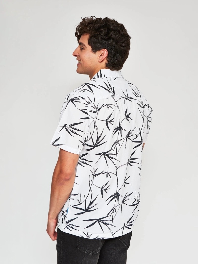 CAMISA HOMBRE ROBERT LEWIS ALGODÓN MANGA CORTA ESTAMPADA - 2