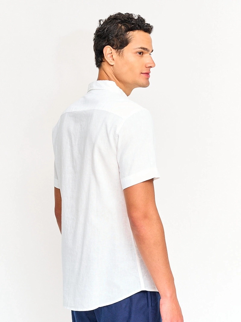 CAMISA HOMBRE KENNETH STEVENS LINO MANGA CORTA - 2