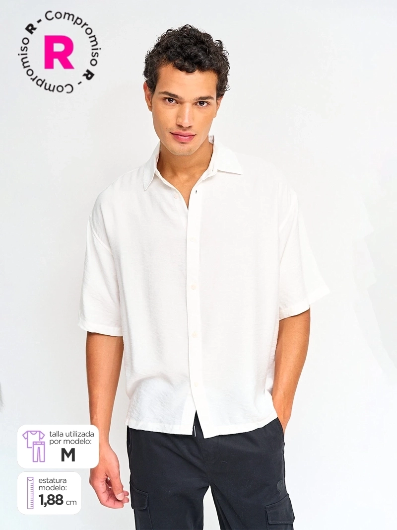 CAMISA HOMBRE INDEX MANGA CORTA OVERSIZE - 1