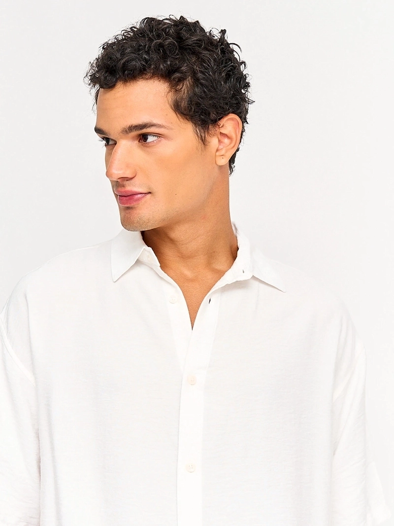 CAMISA HOMBRE INDEX MANGA CORTA OVERSIZE - 3