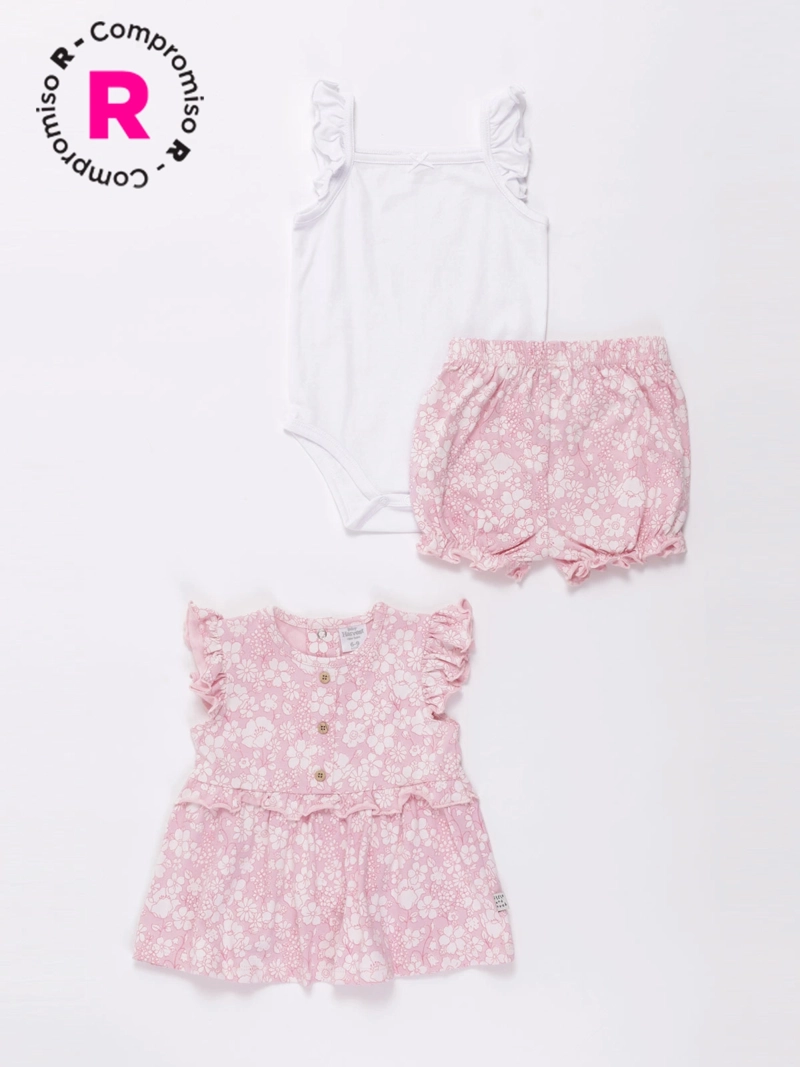 CONJUNTO ALGODÓN NIÑA BABY HARVEST - 1