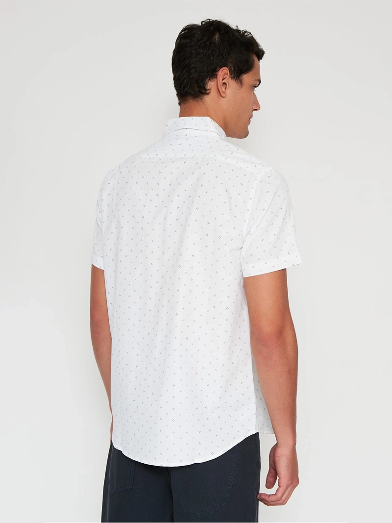 CAMISA HOMBRE KENNETH STEVENS ALGODÓN MANGA CORTA POPLIN - 2