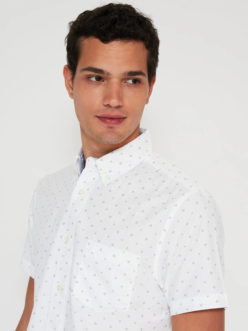 CAMISA HOMBRE KENNETH STEVENS ALGODÓN MANGA CORTA POPLIN - 3