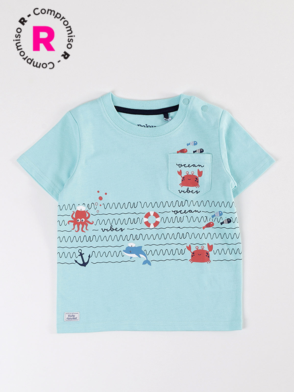 POLERA MANGA CORTA NIÑO BABY HARVEST ESTAMPADA - 1