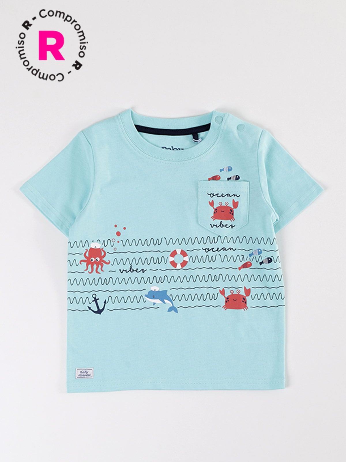 POLERA MANGA CORTA NIÑO BABY HARVEST ESTAMPADA - 1