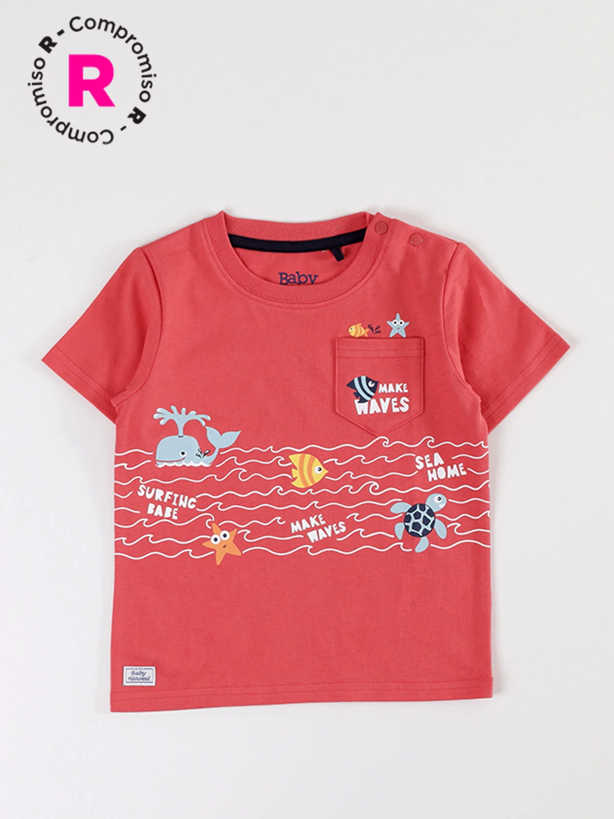 POLERA MANGA CORTA NIÑO BABY HARVEST ESTAMPADA - 1