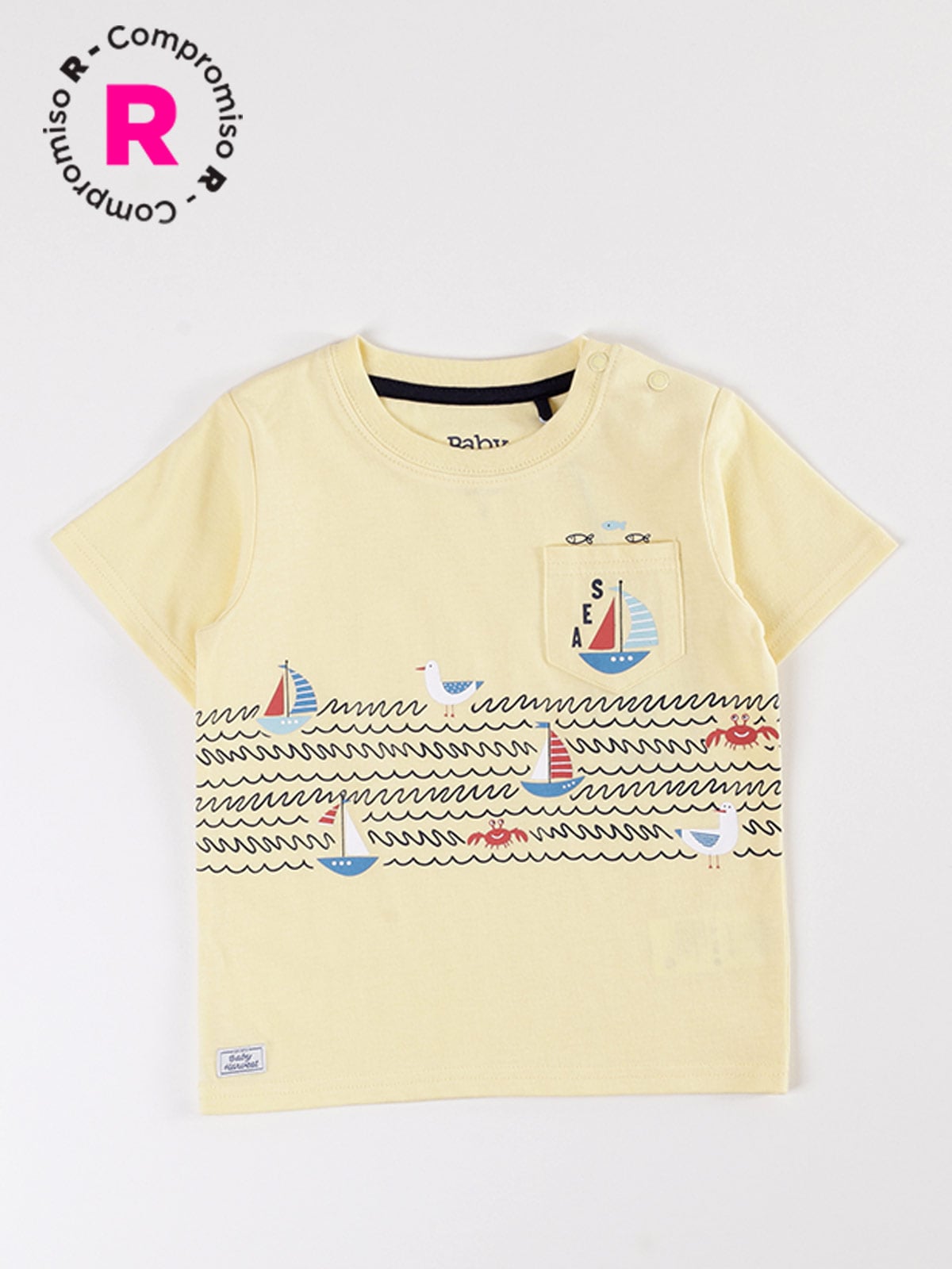 POLERA MANGA CORTA NIÑO BABY HARVEST ESTAMPADA - 1