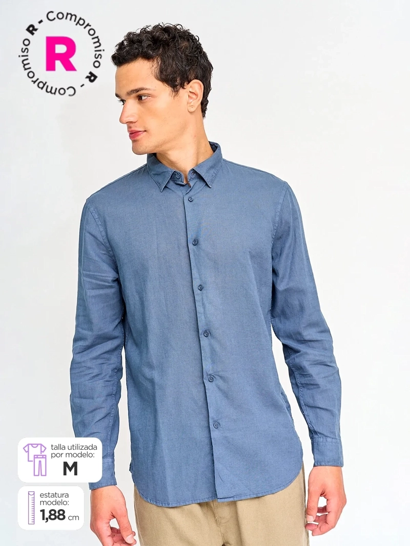 CAMISA HOMBRE MARQUIS ALGODÓN MANGA LARGA - 1