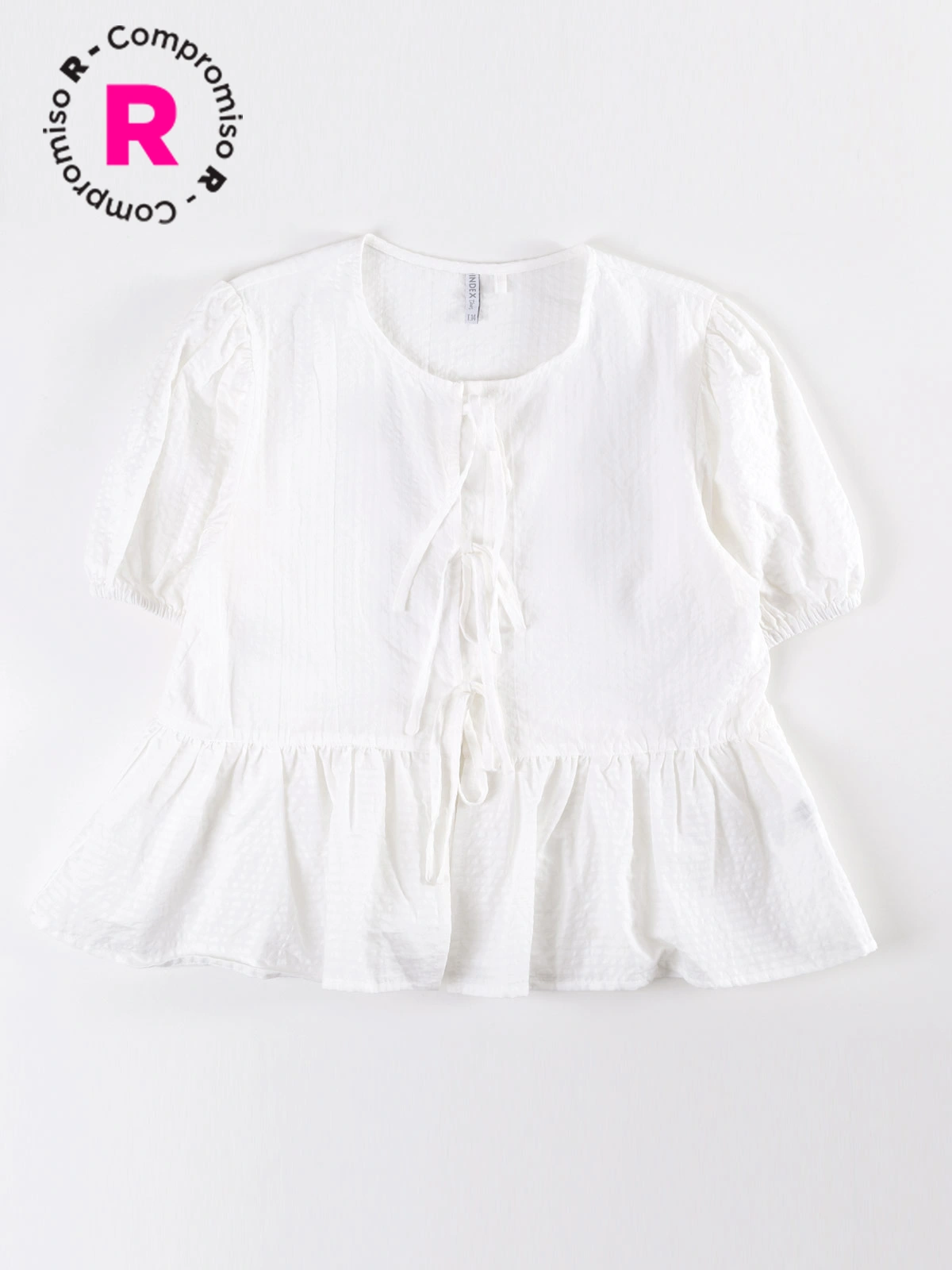 BLUSA MANGA CORTA NIÑA INDEX LAZOS