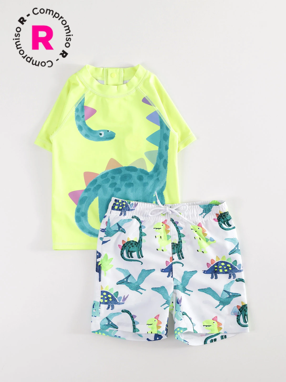 POLERA UV MANGA CORTA Y TRAJE DE BAÑO NIÑO BABY HARVEST - 1