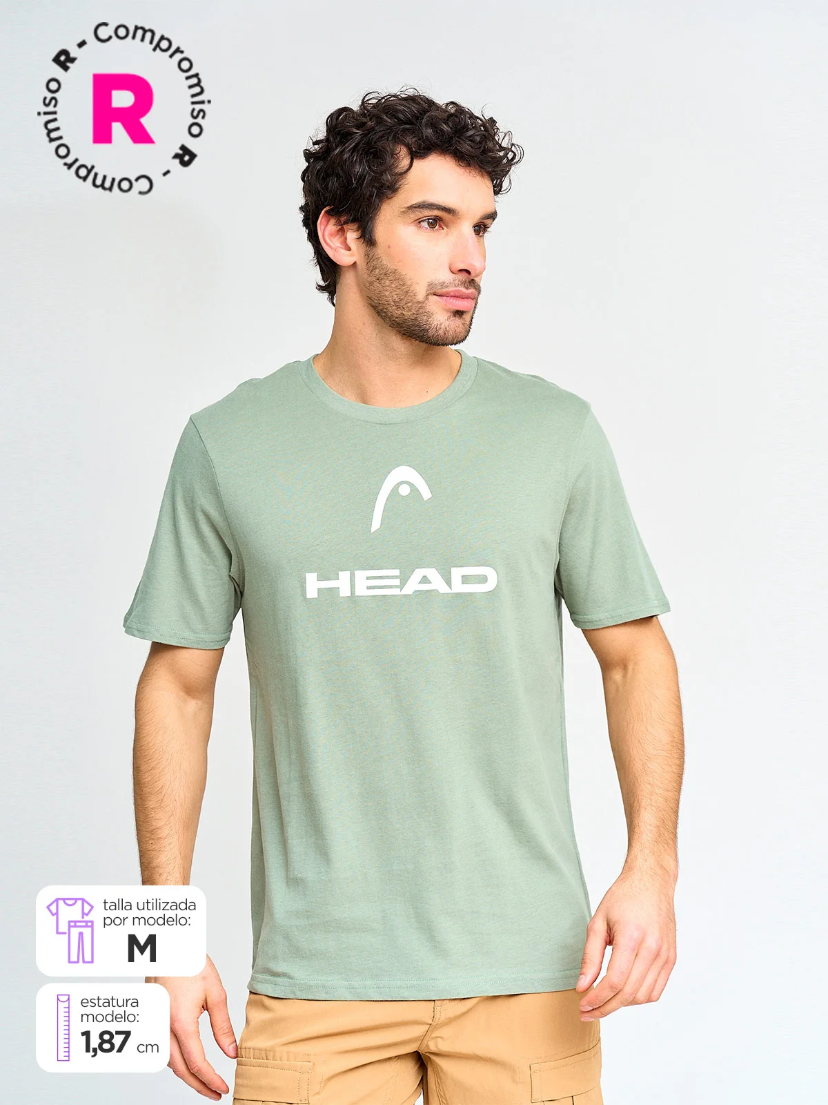 POLERA MANGA CORTA HOMBRE HEAD LOGO - 1