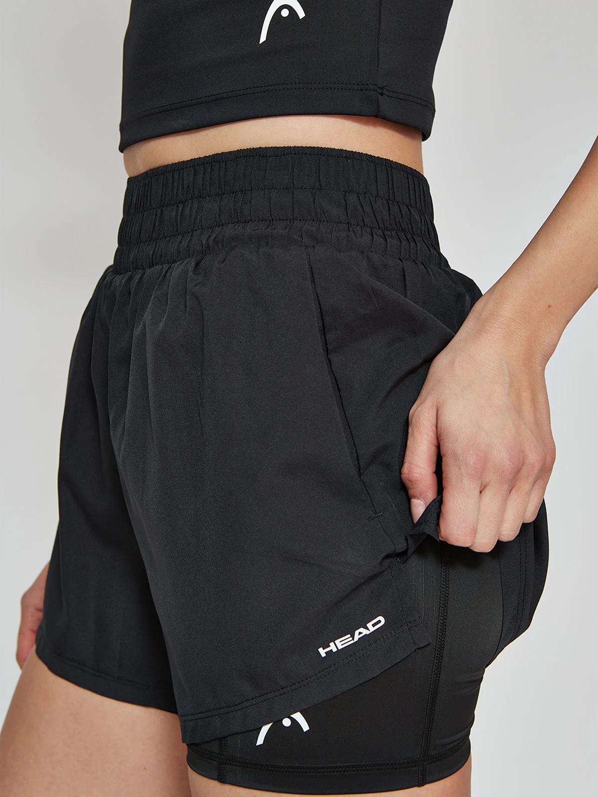 SHORT DEPORTIVO MUJER HEAD TRAIN 2 EN 1 - 3