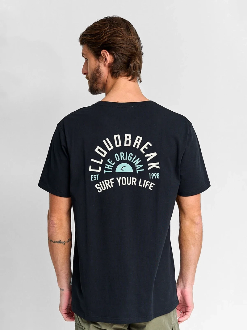 POLERA HOMBRE CLOUDBREAK ALGODÓN MANGA CORTA PRINT - 2